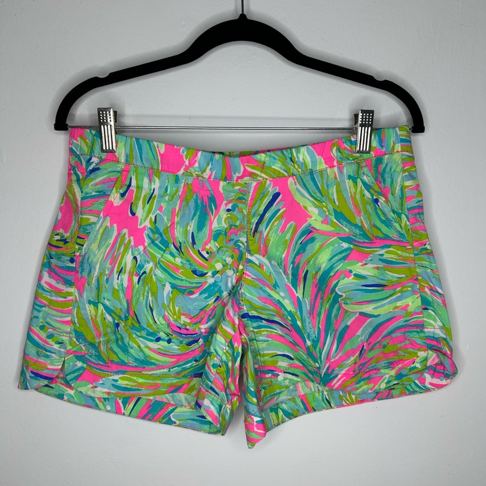 Lilly Pulitzer Ocean View Pull on Cotton Board Shorts Size Small